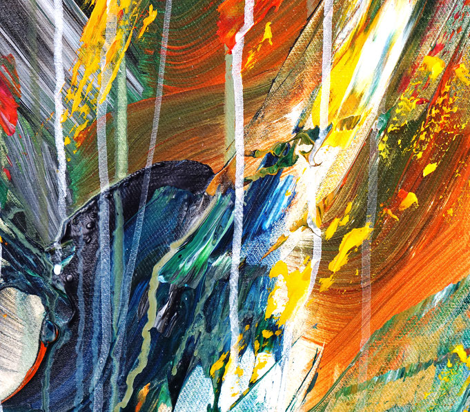 detail of the flower artwork of the artist Peter Nottrott