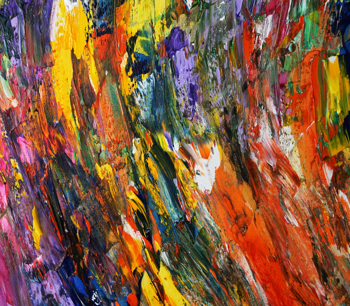 detail of the oversized abstract artwork by the artist Peter Nottrott for sale