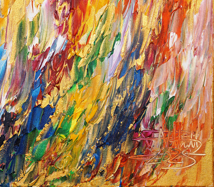 Detail of the abstract artwork by the artist Peter Nottrott