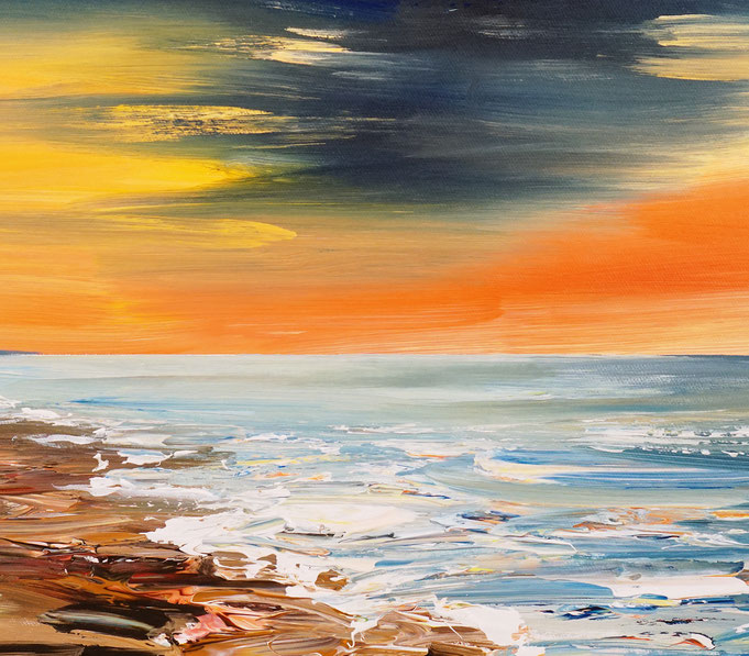 Detail of painting Seaside Impression S 1