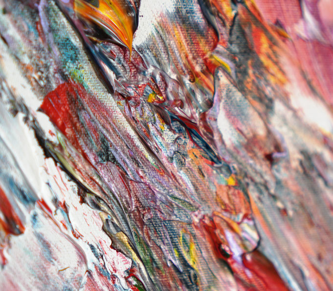 detail of the abstract, extra large dreamlike artwork by the artist Peter Nottrott