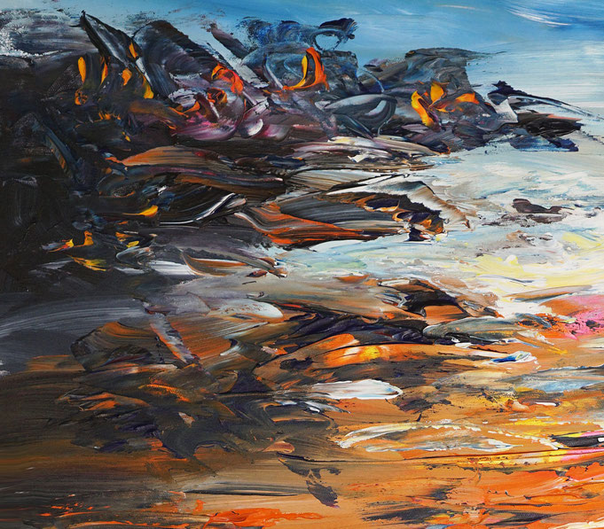 Detail of the seaside painting