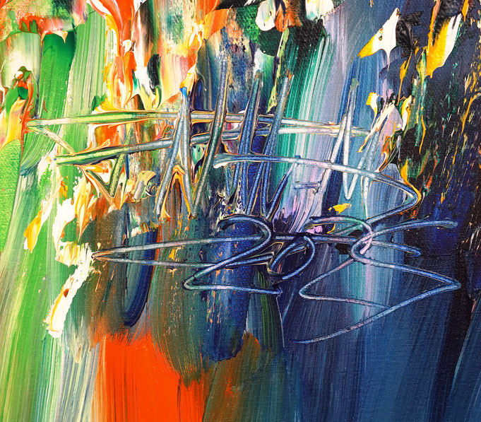 signature of the artist Peter Nottrott and year of creation