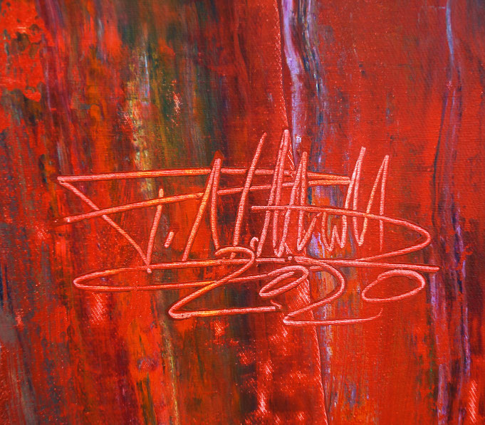 signature of the artist Peter Nottrott and year of creation