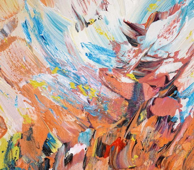detail of the abstract painting