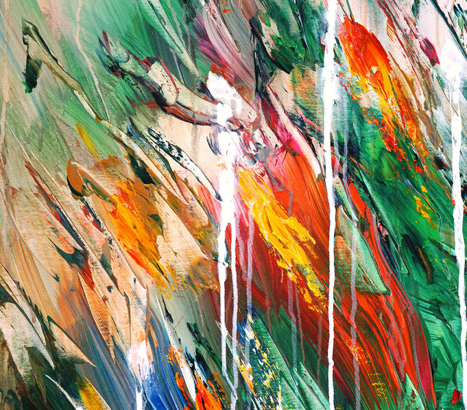 detail of the flower artwork of the artist Peter Nottrott