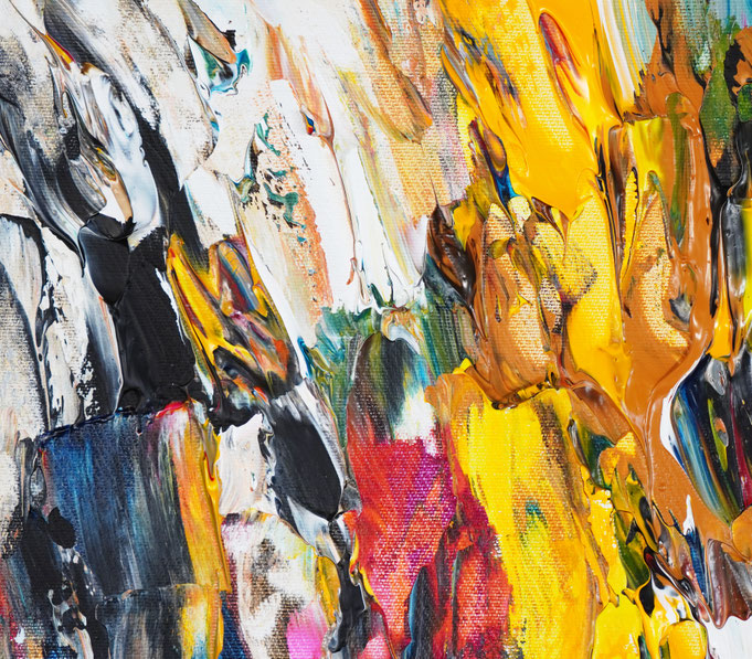 detail of the abstract artwork