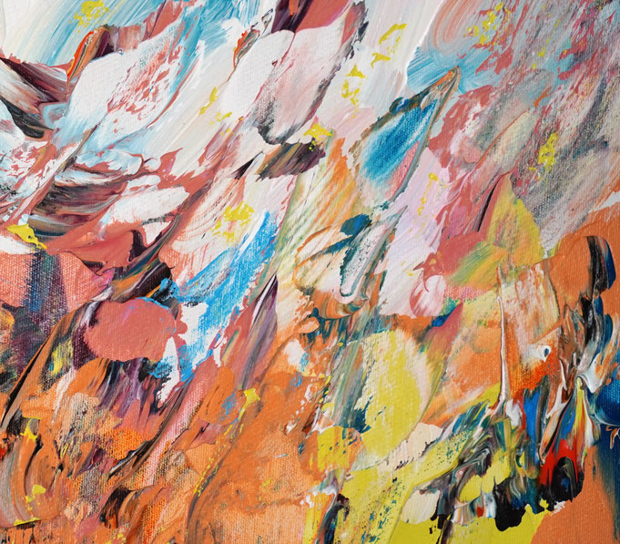 detail of the abstract painting