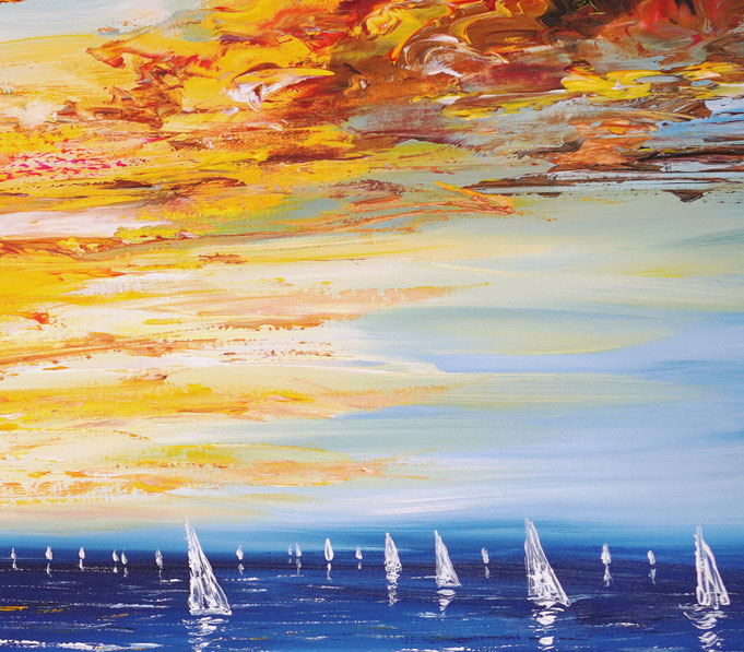 Detail of painting Seaside Impression S 1