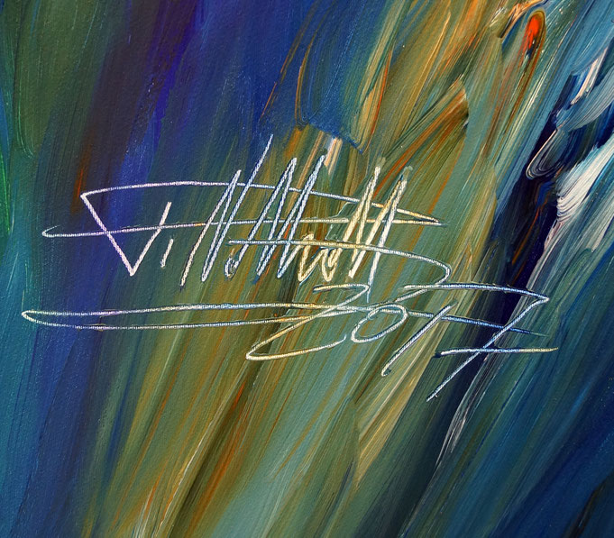 Signature of the artist Peter Nottrott and year of creation: 2017