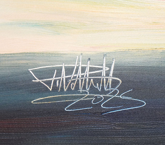 signature of the artist Peter Nottrott and year of creation