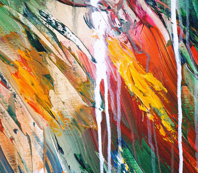 detail of the flower artwork of the artist Peter Nottrott
