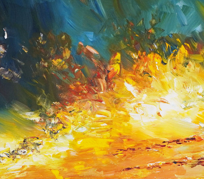 detail of the flower artwork of the artist Peter Nottrott