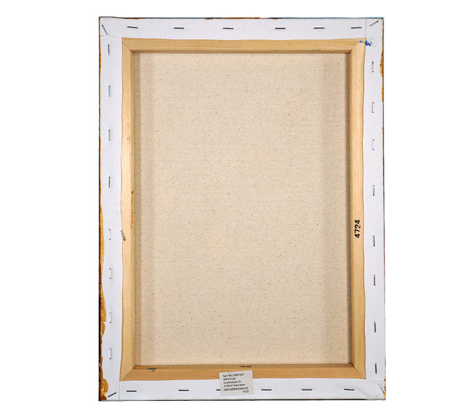 Example of the backview of the stretched canvas