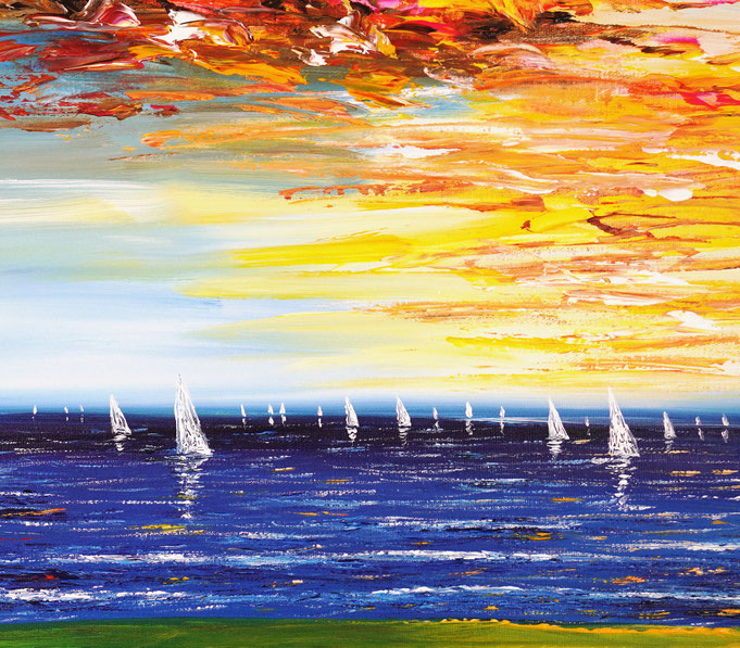 Detail of painting Seaside Impression S 1