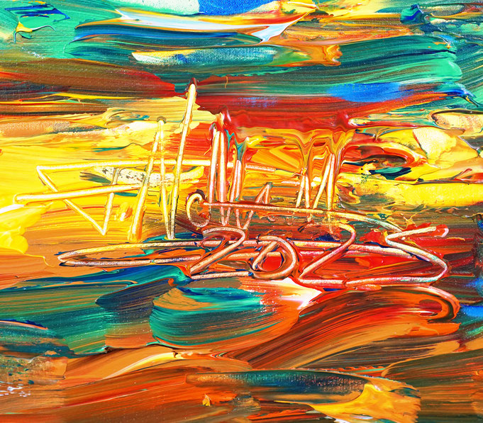 signature of the artist Peter Nottrott and year of creation