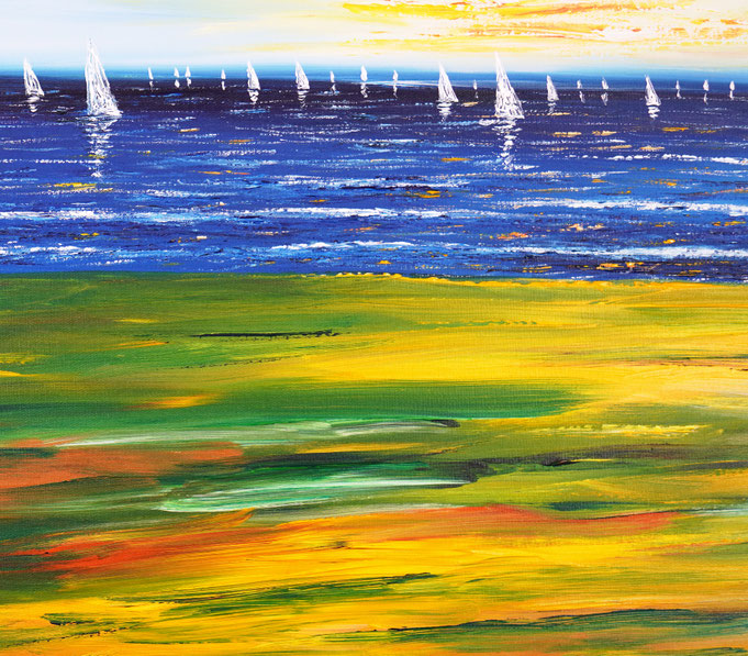 Detail of painting Seaside Impression S 1