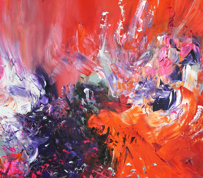 detail of the oversized abstract artwork by the artist Peter Nottrott for sale