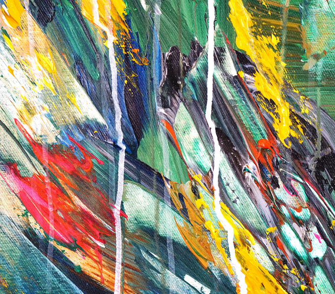 detail of the flower artwork of the artist Peter Nottrott