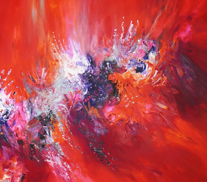detail of the oversized abstract artwork by the artist Peter Nottrott for sale