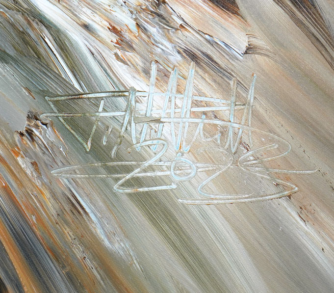 bottom right on the artwork: signature and year of creation