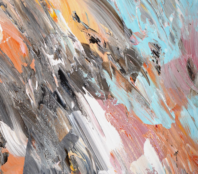 Letter detail of the abstract artwork by artist Peter Nottrott