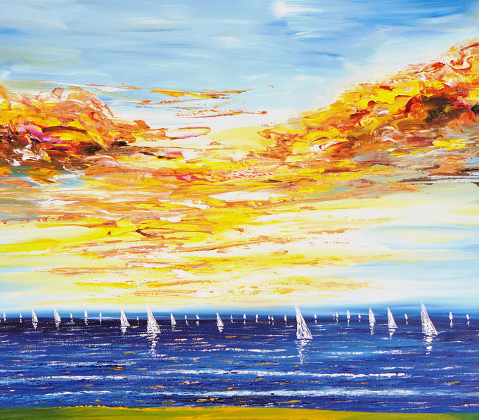Detail of painting Seaside Impression S 1