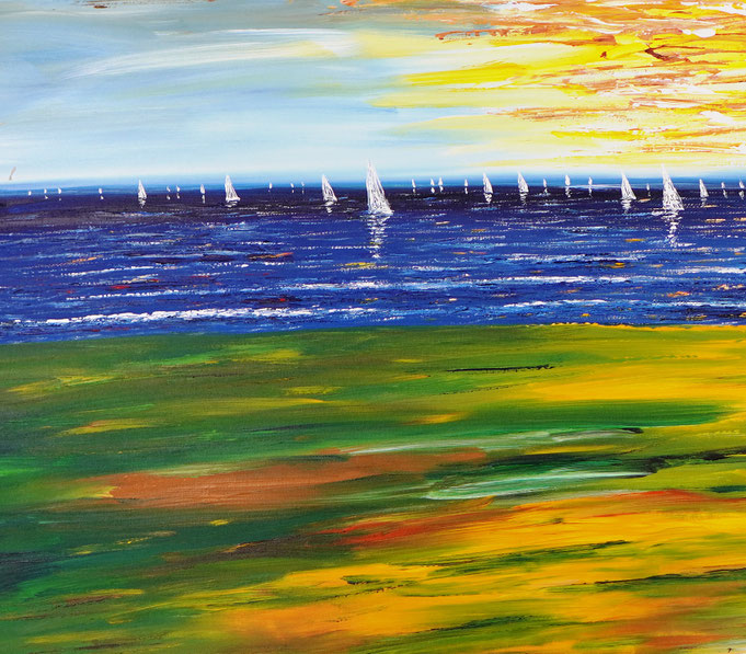Detail of painting Seaside Impression S 1