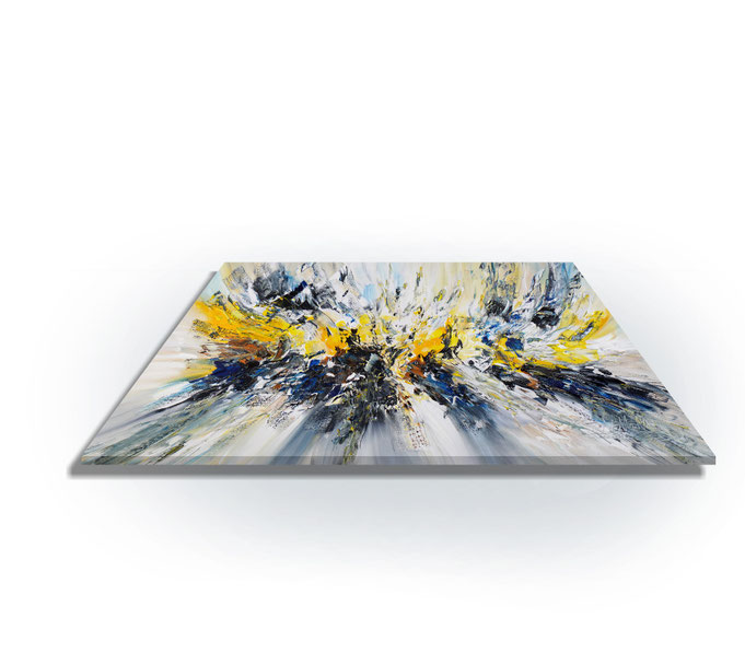 Side view: ready to hang - You don't need a frame, the sides are painted in one color