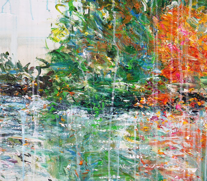 detail of the flower artwork of the artist Peter Nottrott