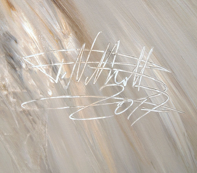 Signature of the artist Peter Nottrott and year of creation: 2017