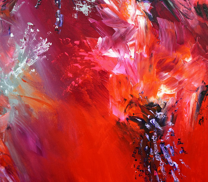detail of the oversized abstract artwork by the artist Peter Nottrott for sale