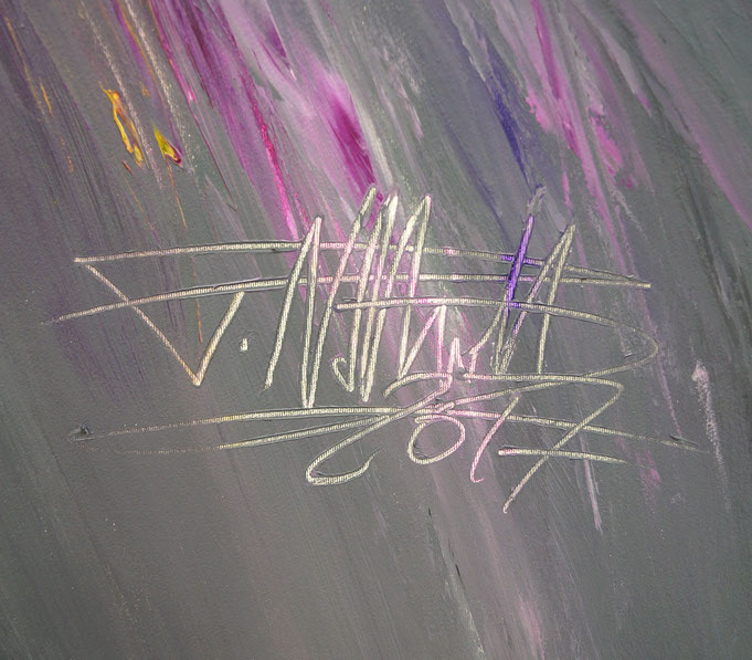 Signature of the artist Peter Nottrott and year of creation: 2017