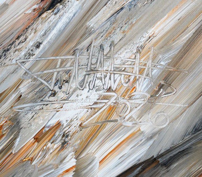 Signature of the artist Peter Nottrott and year of creation