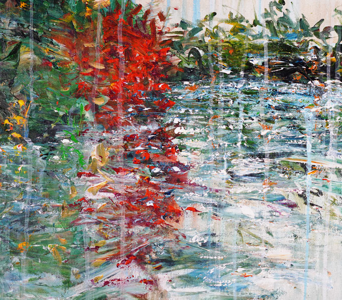 detail of the flower artwork of the artist Peter Nottrott