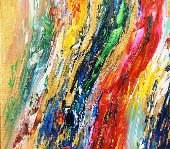 Detail of the abstract artwork by the artist Peter Nottrott