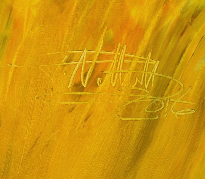 Signature of the artist Peter Nottrott and year of creation: 2016