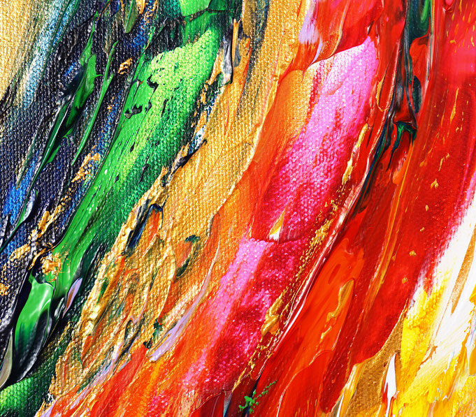 Detail of the abstract artwork by the artist Peter Nottrott