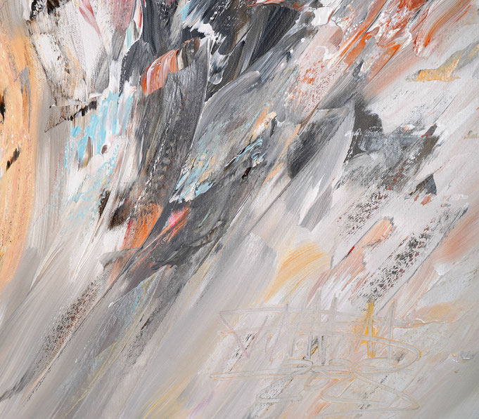 Detail of the abstract artwork by artist Peter Nottrott