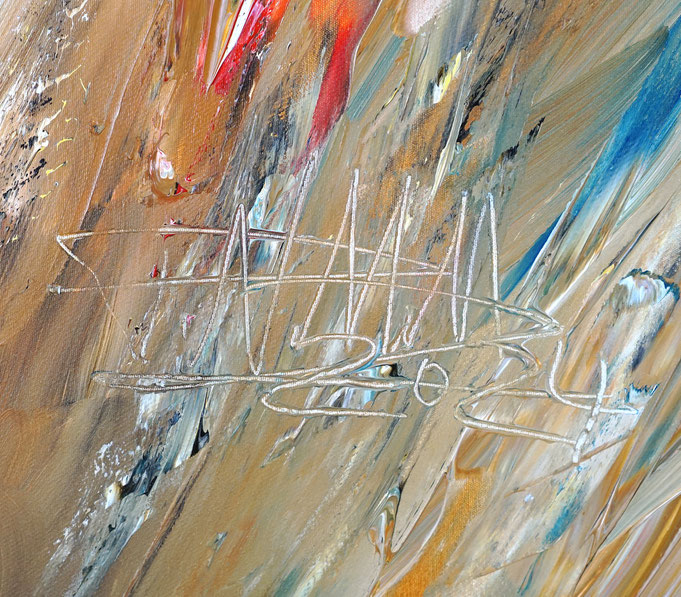Signature of the artist Peter Nottrott and year of creation