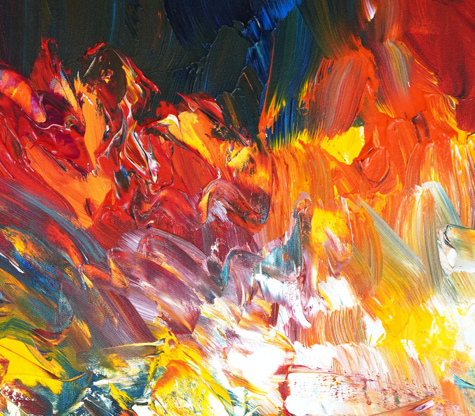 detail of the flower artwork of the artist Peter Nottrott