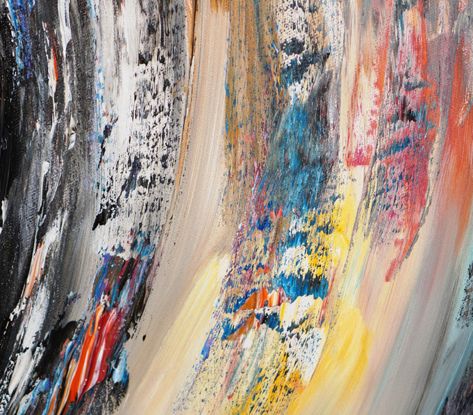detail of the oversized abstract artwork by the artist Peter Nottrott for sale