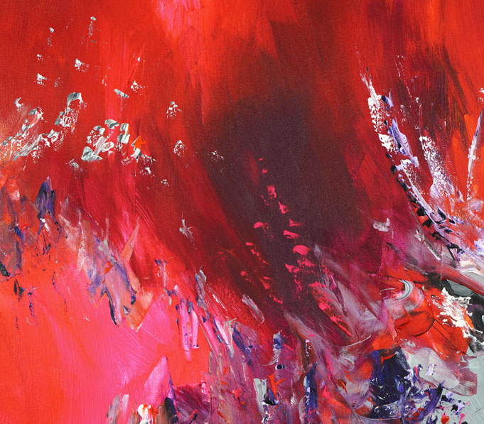 detail of the oversized abstract artwork by the artist Peter Nottrott for sale