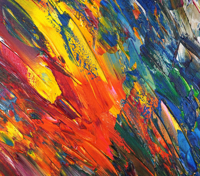 Detail of the abstract artwork by artist Peter Nottrott