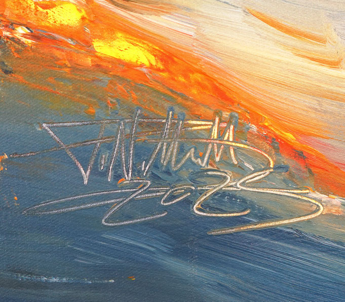 signature of the artist Peter Nottrott and year of creation