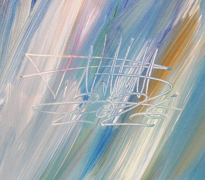 bottom right on the artwork: signature and year of creation