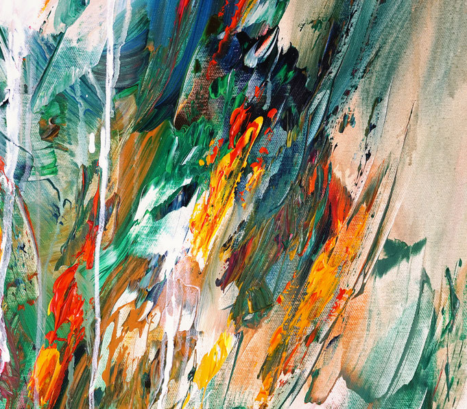 detail of the flower artwork of the artist Peter Nottrott