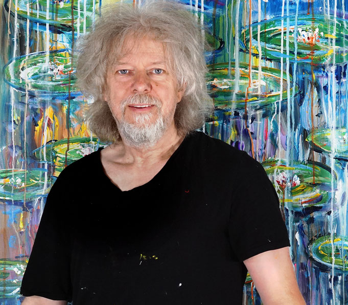 ... just finished painting: Peter with Water Lilies L 4