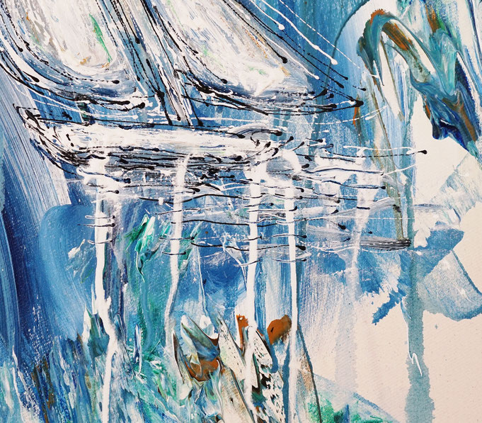 detail of the sailing artwork