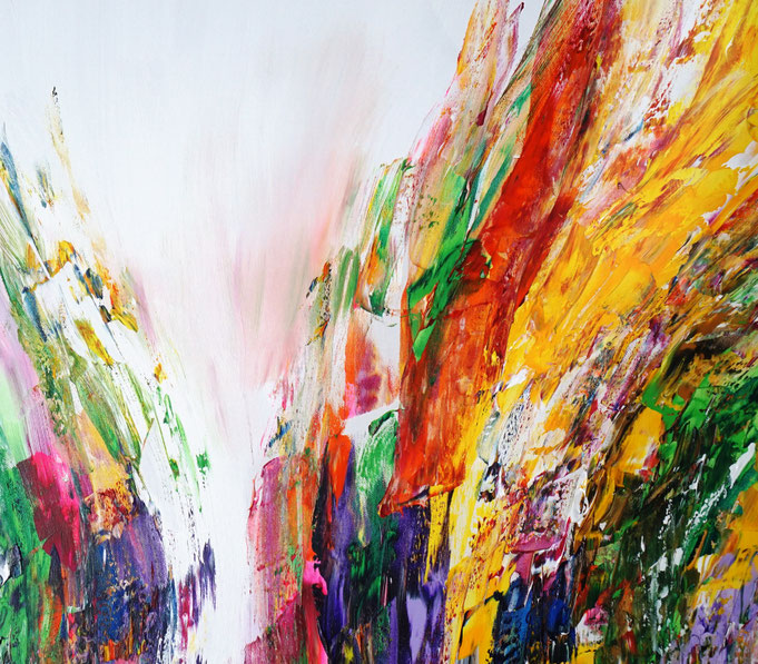 detail of the oversized abstract artwork by the artist Peter Nottrott for sale